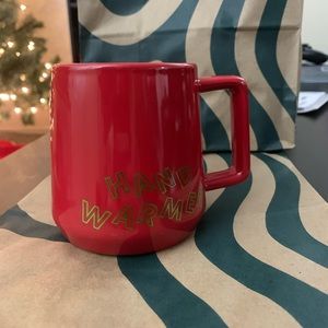 Starbucks 2019 holiday red hand warmer mug